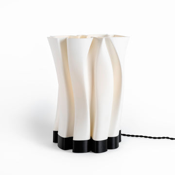 Flame Modern Bohemian Plant-Based PLA 3D Printed Dimmable LED Table Lamp - JONATHAN Y